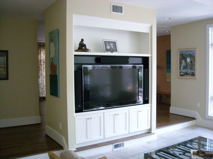 installed cabinet