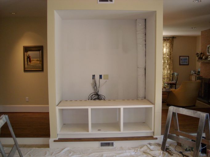 lower cabinet installed